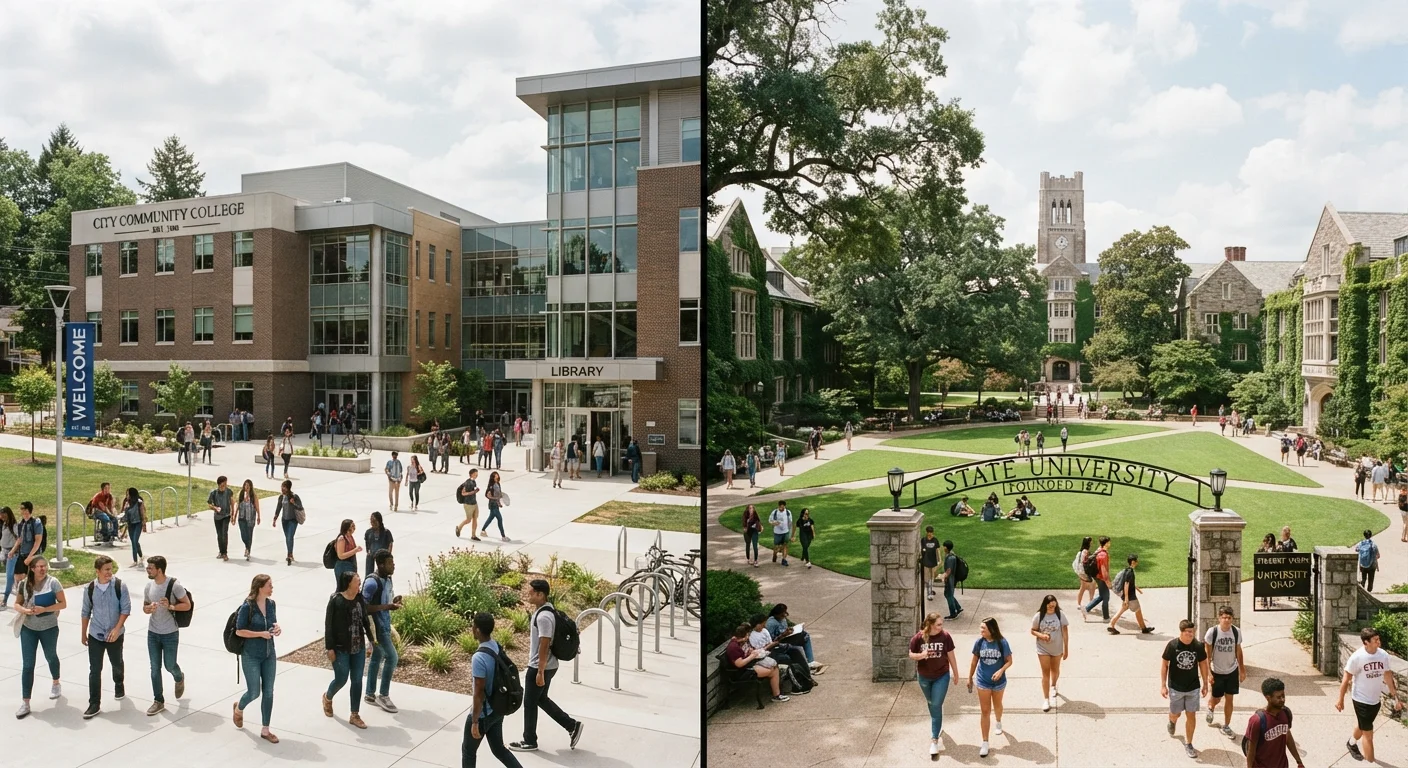 Community College vs. Four-Year University: The Real Cost Comparison