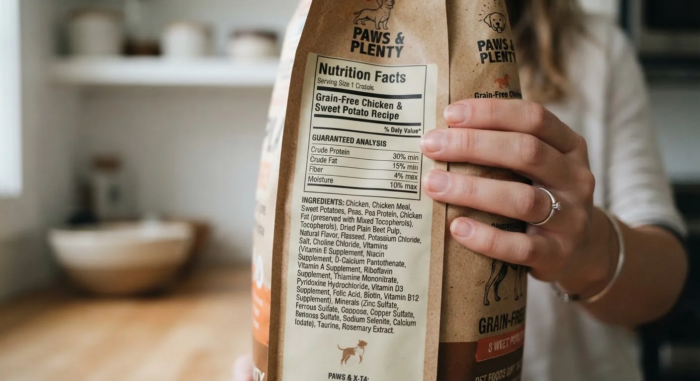 Reading a Pet Food Label Without Getting Lost in the Fine Print